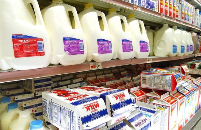 why milk jugs have circle