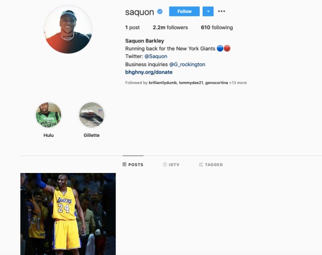 Saquon Instagram