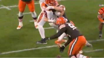 The Internet Blasts The Bengals Offensive Line After Browns Were Able To Continually Lay Big Hits On Joe Burrow