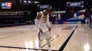NBA Fans Believe LeBron James May Have Peed On Himself After He Shows Off Mysterious Yellow Stain On His Jersey Following Game