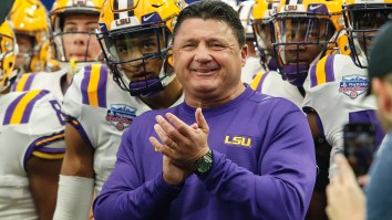 Photo Of LSU Head Coach Ed Orgeron In Bed With A Much Younger Woman Goes Viral And College Football Fans Were Impressed
