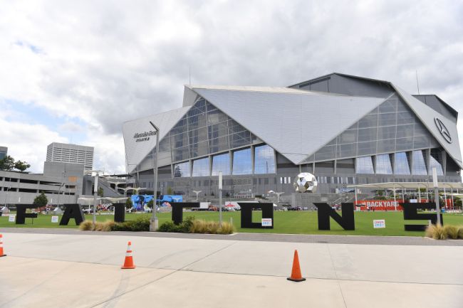 falcons using drones to clean stadium