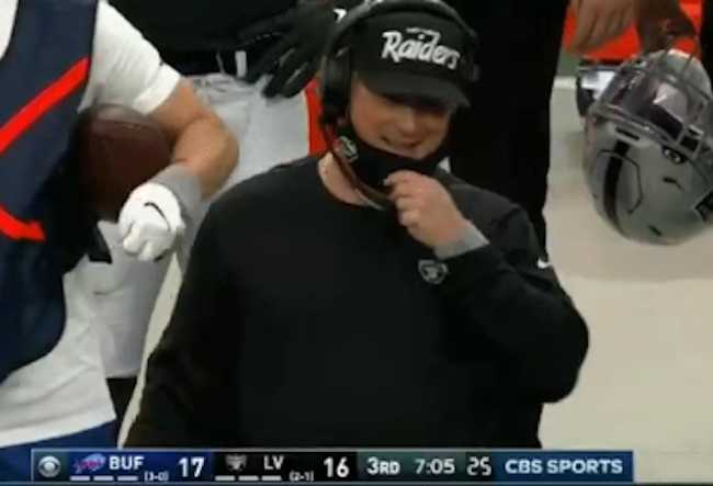 Jon Gruden Mask Down