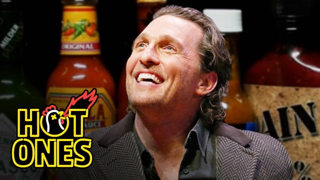Matthew McConaughey Takes The Hot Ones Challenge Answers Questions