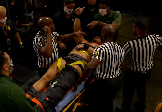 NXT Ridge Holland Leg Injury