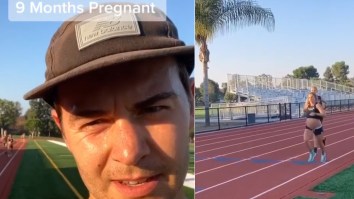 Husband Bets 9-Months Pregnant Wife She Can’t Run An 8-Minute Mile – She Absolutely Crushes That Time