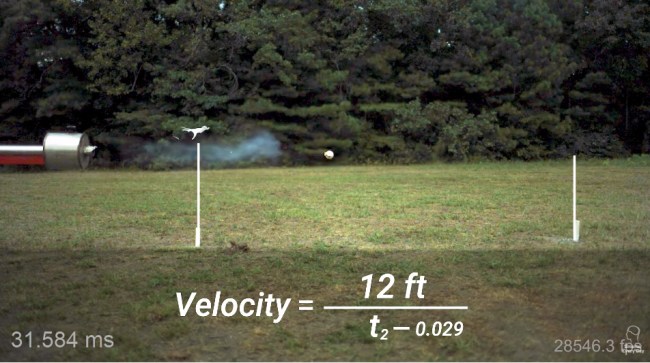 Worlds Fastest Pitch Using Supersonic Baseball Cannon
