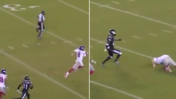 NFL Fans Mock Giants QB Daniel Jones After He Embarrassingly Tripped Over Himself On What Should Have Been A Sure 90-Yard TD Run