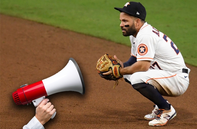 man taunting houston astros megaphone backstory