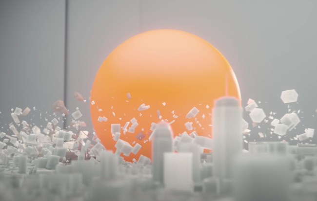 Nuclear blast simulation
