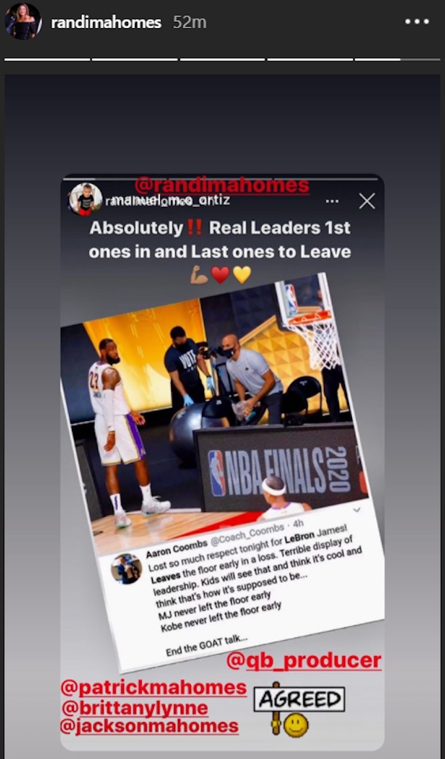 patrick mahomes mom lebron leaving court