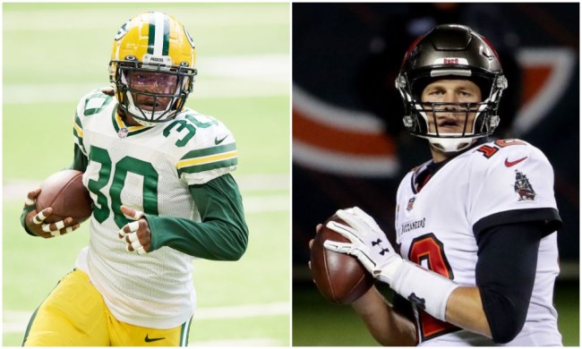 jamaal williams tom brady fourth down