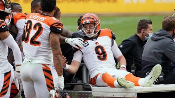 No. 1 Overall Pick Joe Burrow Carted Off The Field After Season-Ending Knee Injury