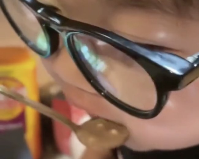 Grey Polite TikTok Kid
