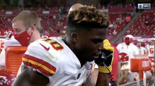 Tyreek Hill On The Phone