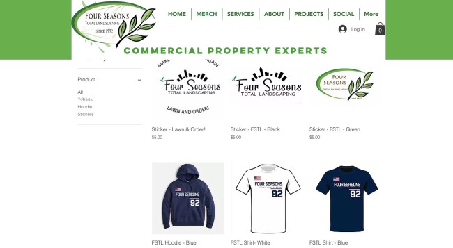 four seasons landscapping merch