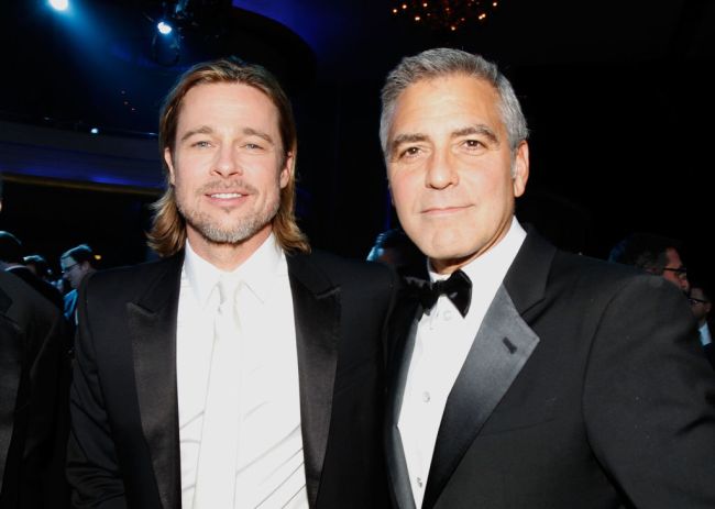george clooney and brad pitt