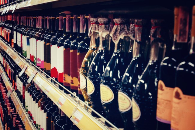 Woman destroys 500 bottles of wine at an Aldi grocery store in UK.