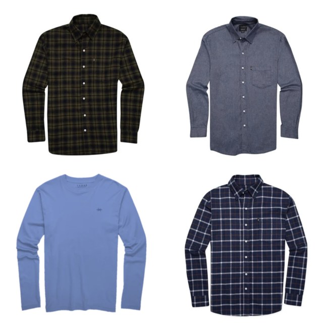 Texas Standard's long-sleeved tees and flannel shirts