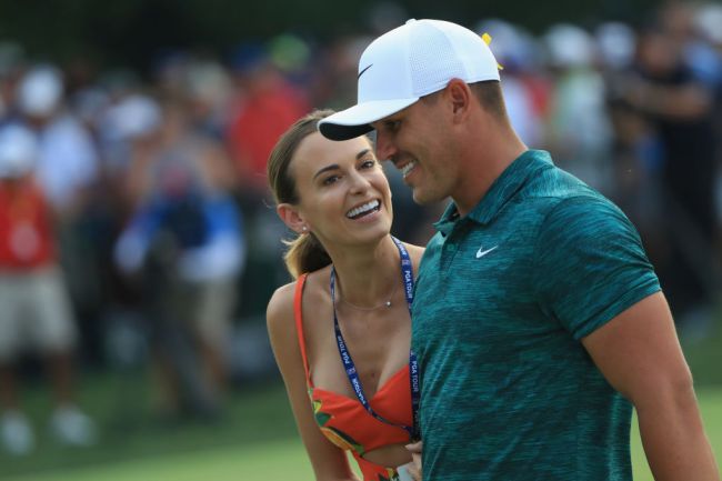brooks koepka girlfriend jena sims feeds him grapes