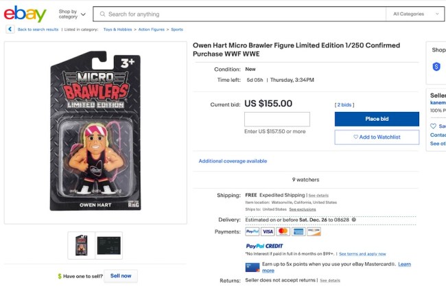 Owen Hart Micro Brawler