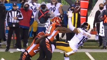 Bengals’ Vonn Bell Destroys JuJu Smith-Schuster With Bone-Crushing Hit Days After Calling JuJu’s Pregame TikTok Dances ‘Disrespectful