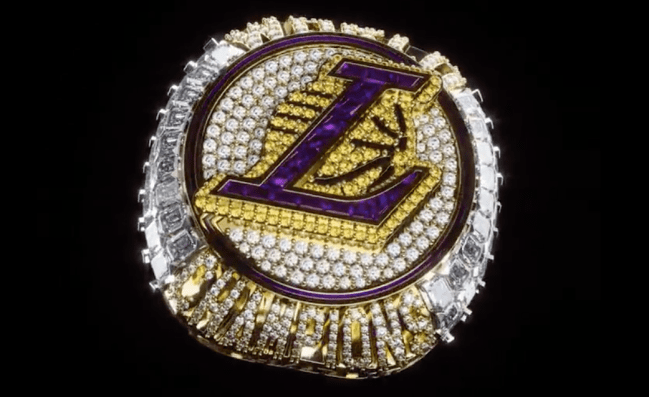 lakers 2020 championship ring kobe bryant