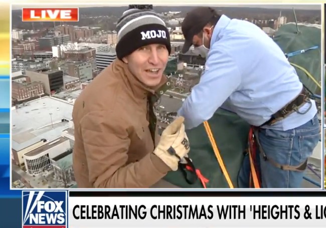 will cain aaron boone repel down building