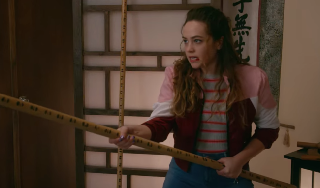 Mary Mouser cobra kai fight training