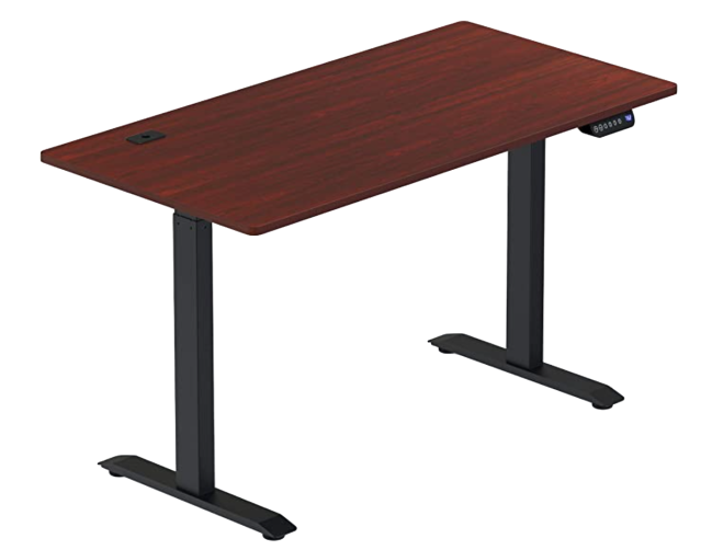SHW 55-inch Large Electric Height Adjustable Computer Desk