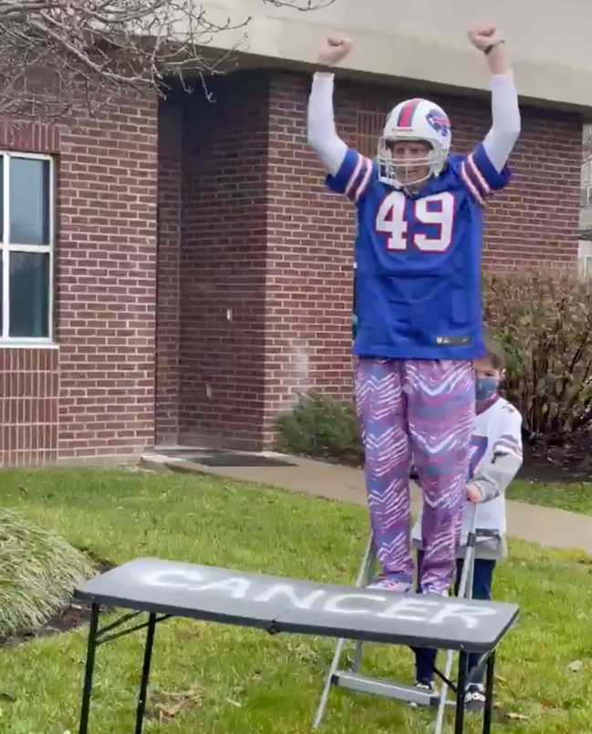 Bills Mafia Cancer Jumps Through Table