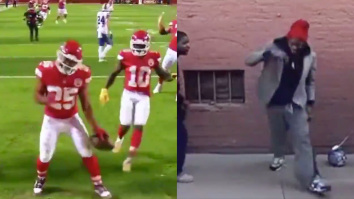 Clyde Edwards-Helaire Hit The Tyrone Biggums Dance After Scoring His First Postseason Touchdown