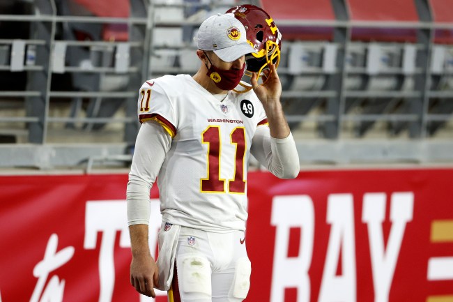 Washington Football Team quarterback Alex Smith compares his right knee to a 'skin quilt' where his leg just doesn't line up perfectly.