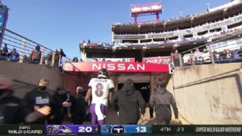 Ravens QB Lamar Jackson Was Not Interested In Shaking Hands With Titans Players And Ran To The Locker Room With Time Left On The Clock
