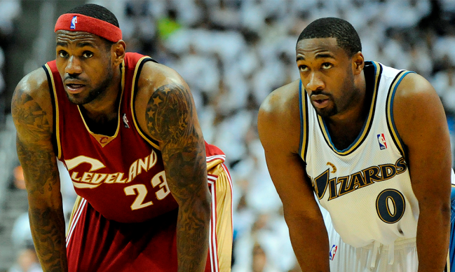 gilbert arenas lebron james goat video