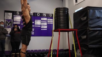 Check Out This Guy Doing A 67-Inch Standing High Jump To Break A World Record