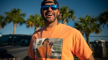 Tom Brady Reacts To J.D. Martinez Showing Up To Red Sox Spring Training In Drunk Tom Brady T-Shirt