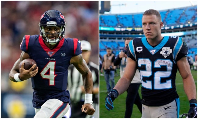 panthers could trade christian mccaffrey for deshaun watson