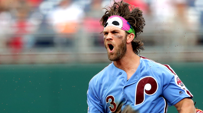 Bryce Harper Photographed Stopping For Gas In Full Phillies Uniform