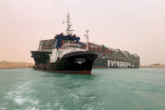 Taiwan-owned MV Ever Given (Evergreen) mega-boat caught in Suez Canal, memes and jokes from the mishap.
