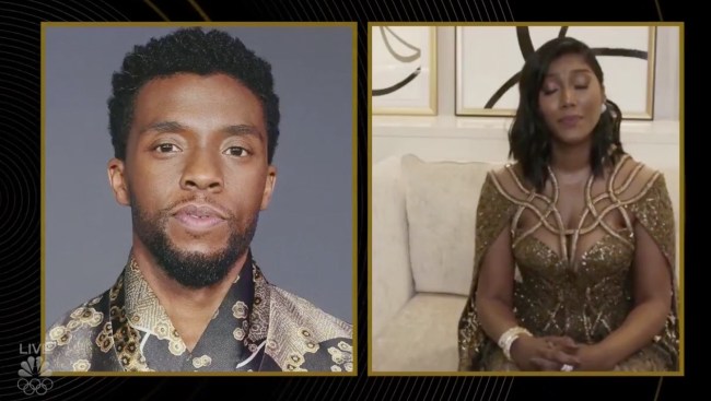 Taylor Simone Ledward golden globes speech