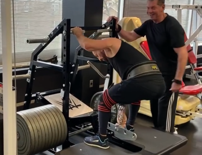 Vince McMahon Squats