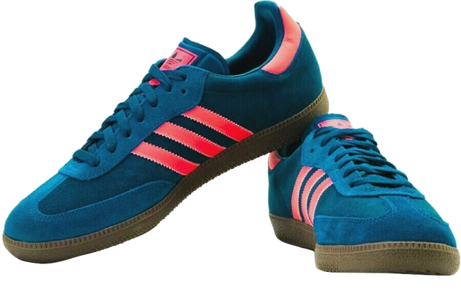 adidas OG Samba Tribal Blue Zest Red