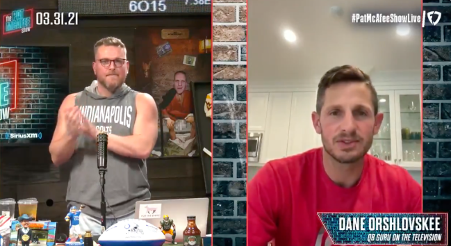 dan orlovsky pat mcafee show