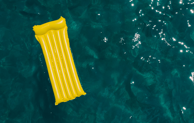 beer inflatable mattress sea rescue australia