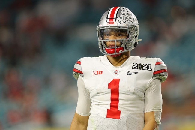 ESPN analyst Brandon Marshall thinks the New York Jets should draft Justin Fields over Zach Wilson because he'll be able to 'handle the New York media'