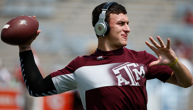 johnny manziel college practice hangover