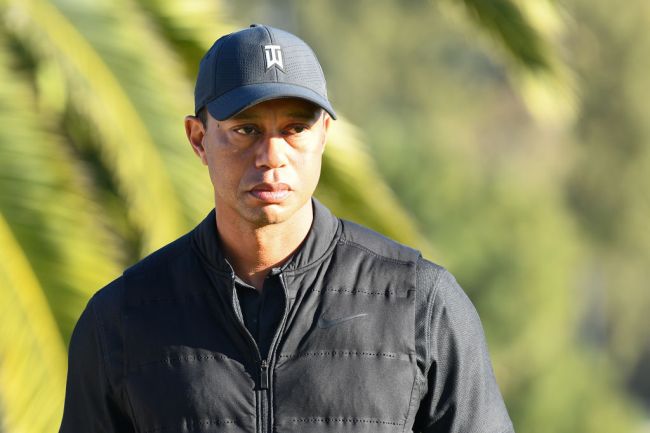 tiger woods moments after car crash