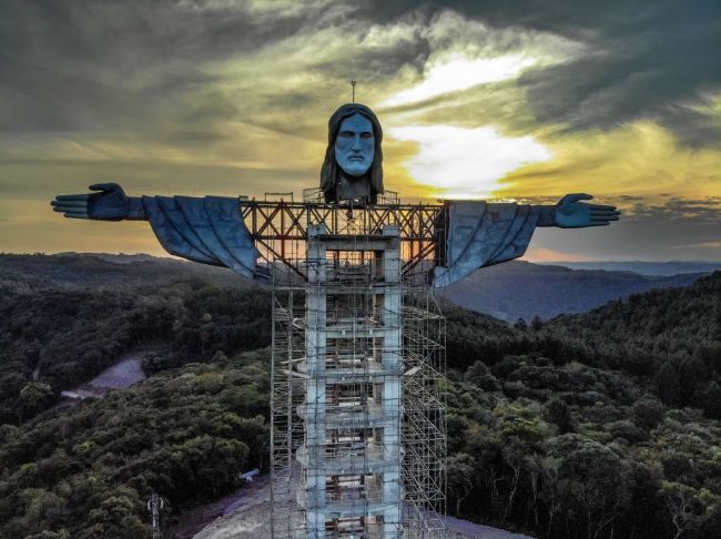 Christ The Protector Rio de Janiero Encantado, Rio Grande do Sul state, Brazil Jesus Statue