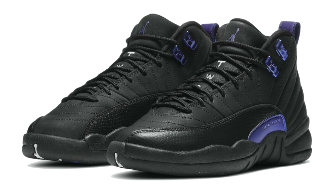 Nike Air Jordan Retro 12 GS Black Dark Concord